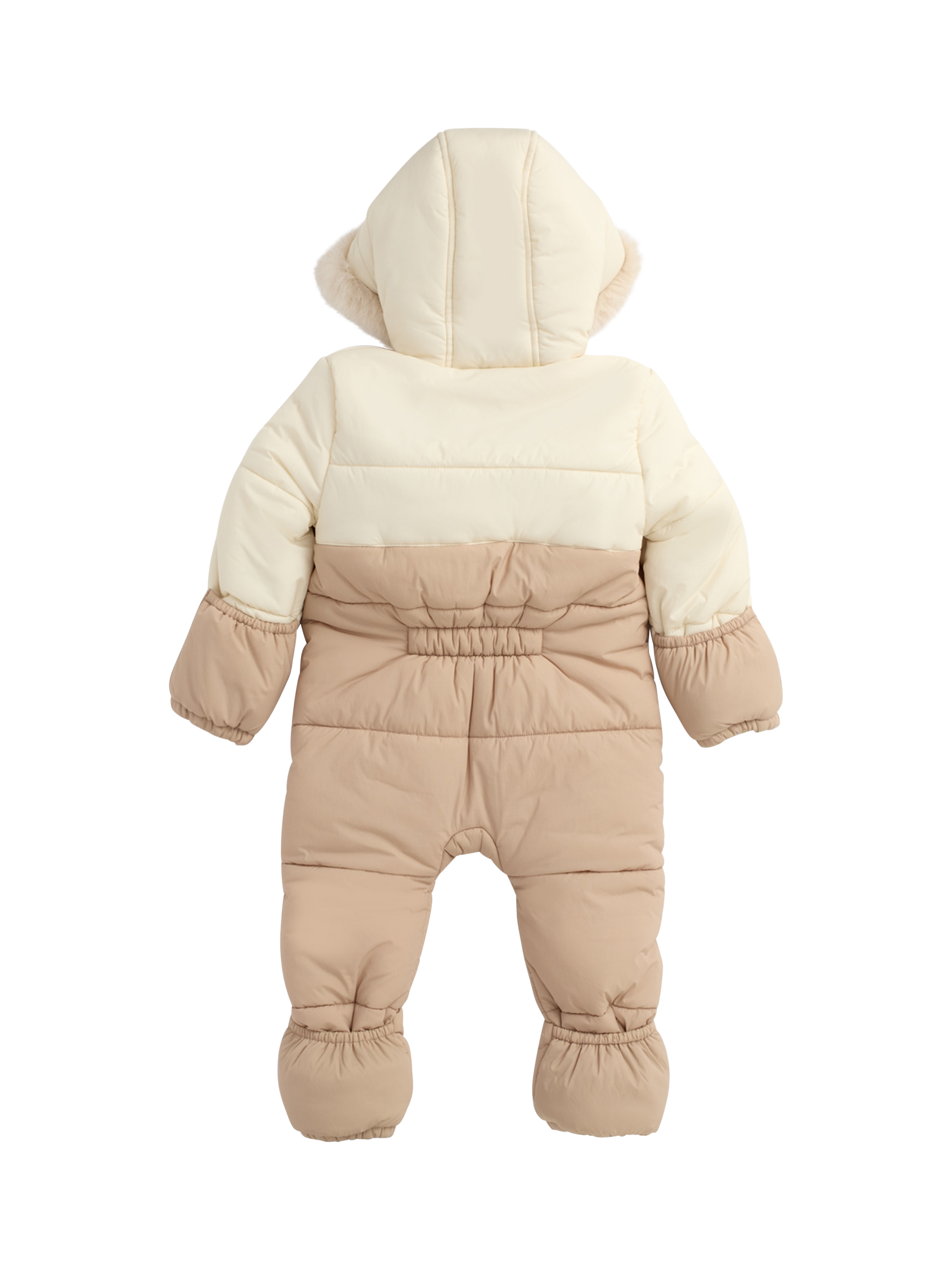 Product image 2 of 2, which shows MORI Baby Hooded Padded Snowsuit, Sesame, 12-18 months