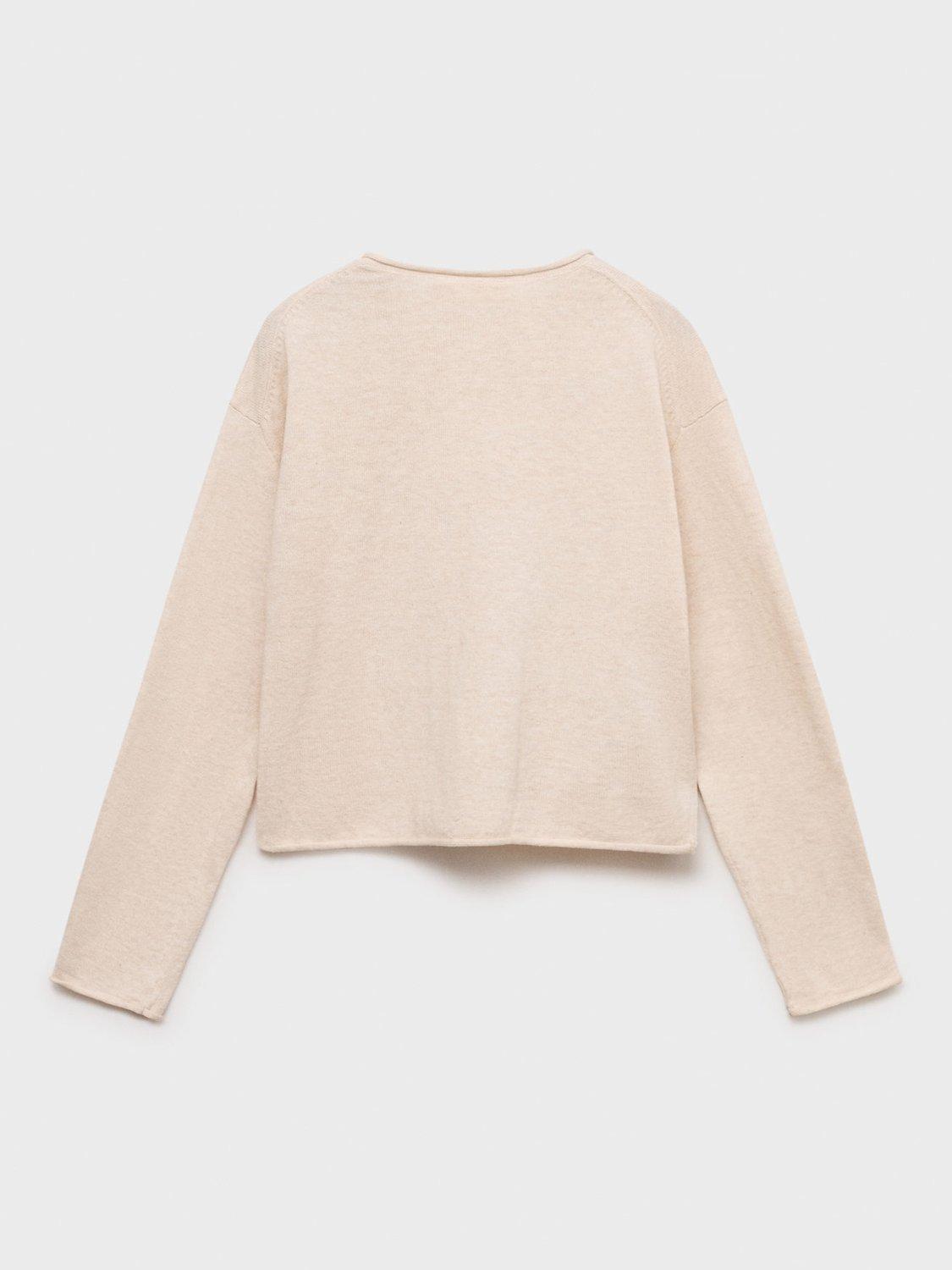 Product image 4 of 7, which shows Mango Kids' Emma Cardigan, Light Beige, 11-12 years