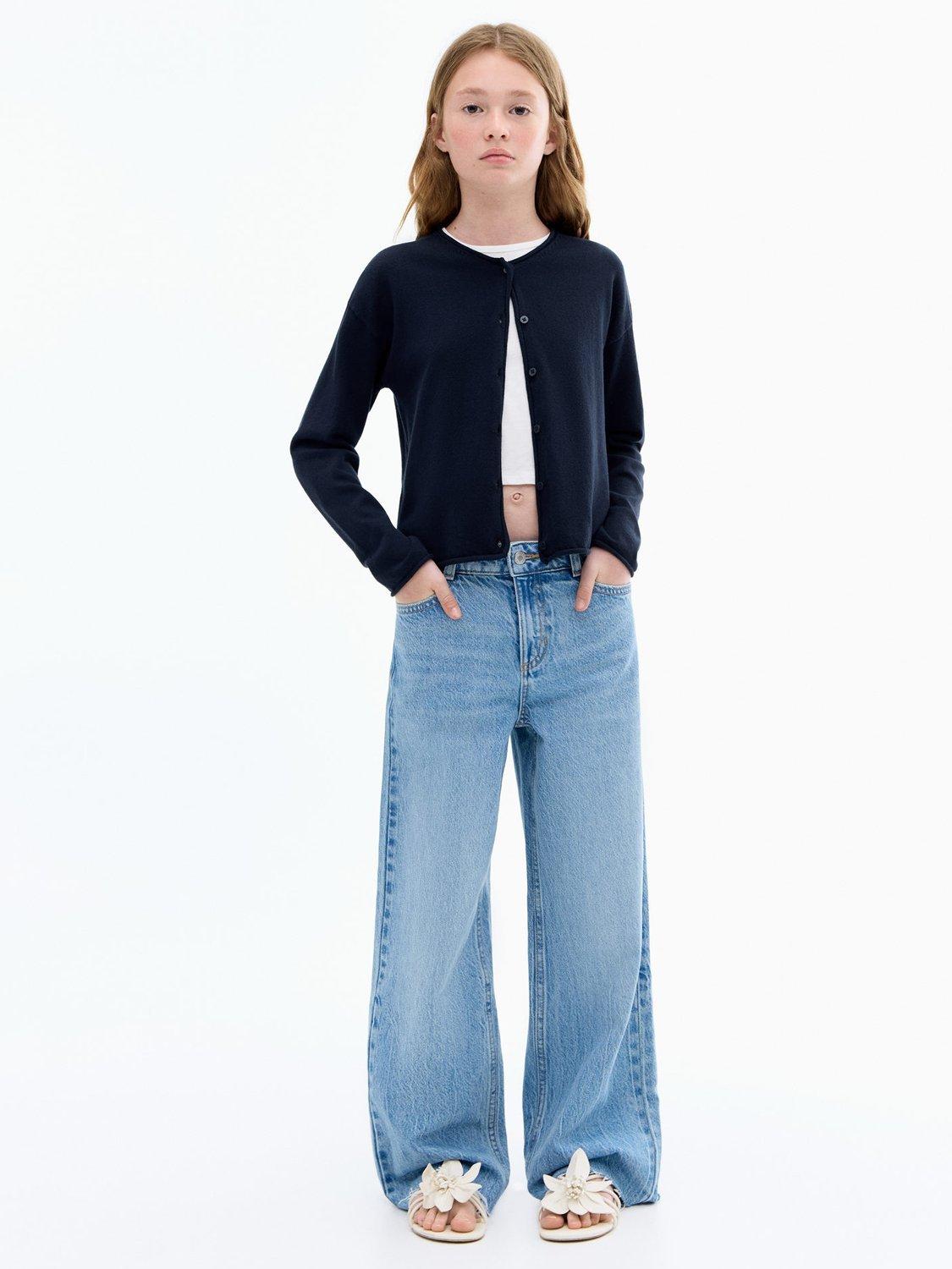 Product image 2 of 7, which shows Mango Kids' Emma Cardigan, Navy, 11-12 years