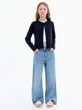 Mango Kids' Emma Cardigan, Navy