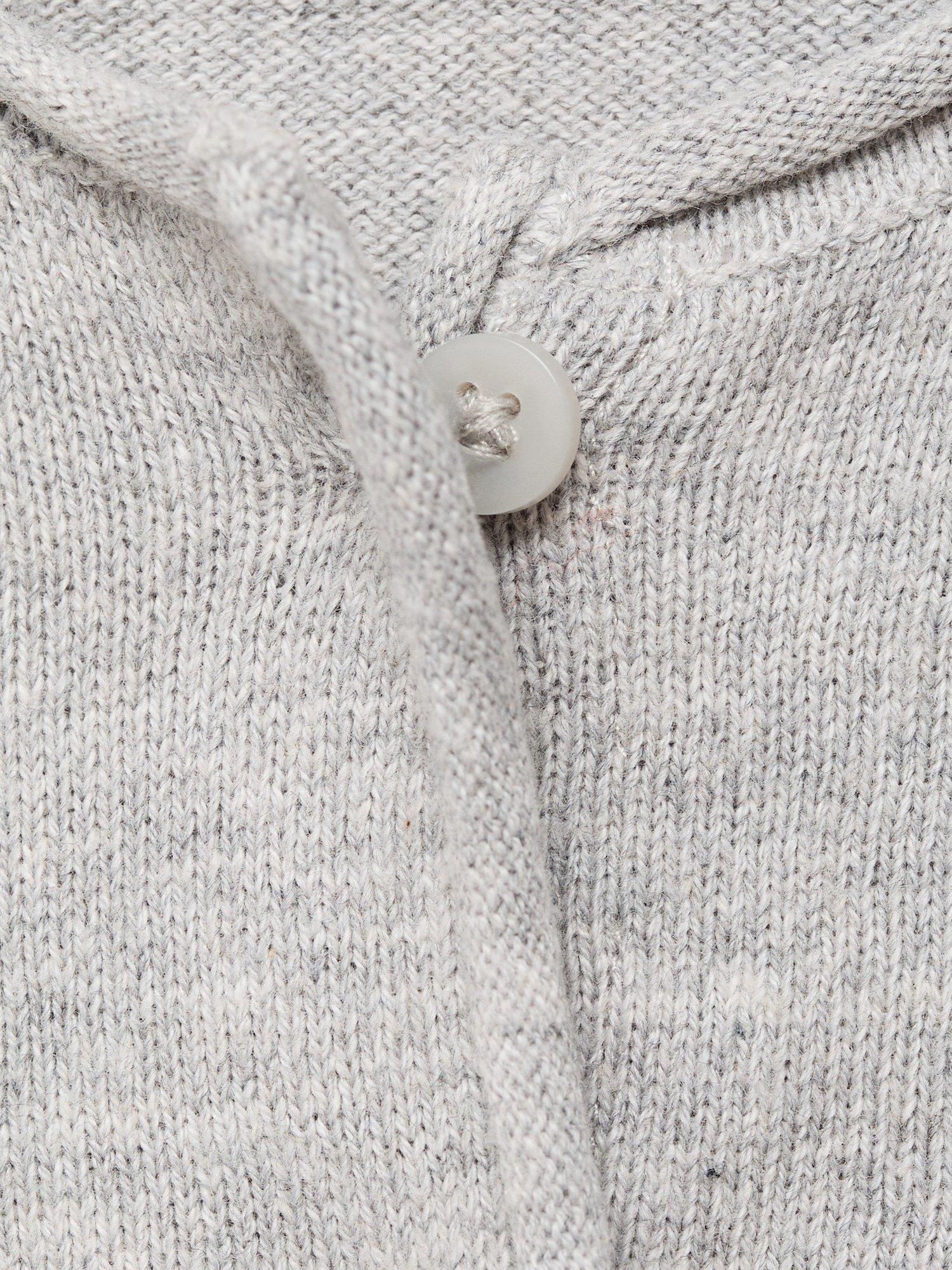 Product image 4 of 6, which shows Mango Kids' Emma Cardigan, Lt Pastel Grey, 5-6 years