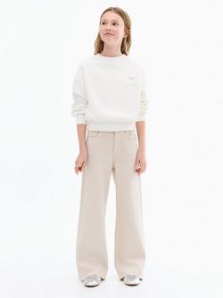 Mango Kids' Patch Sweater, Natural White - view 2, Natural White