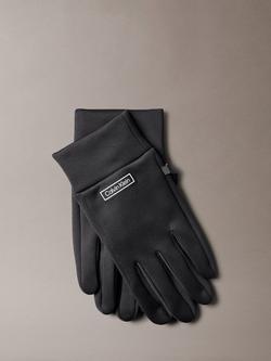 Calvin Klein Tech Touch Gloves, Black, Black