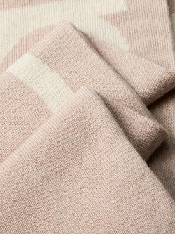 Calvin Klein Bold Logo Cashmere Wool Blend Scarf, Chalk/Chateau - view 2, Chalk/Chateau