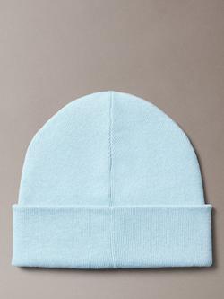 Calvin Klein Signature Logo Beanie - view 2, Palest Blue
