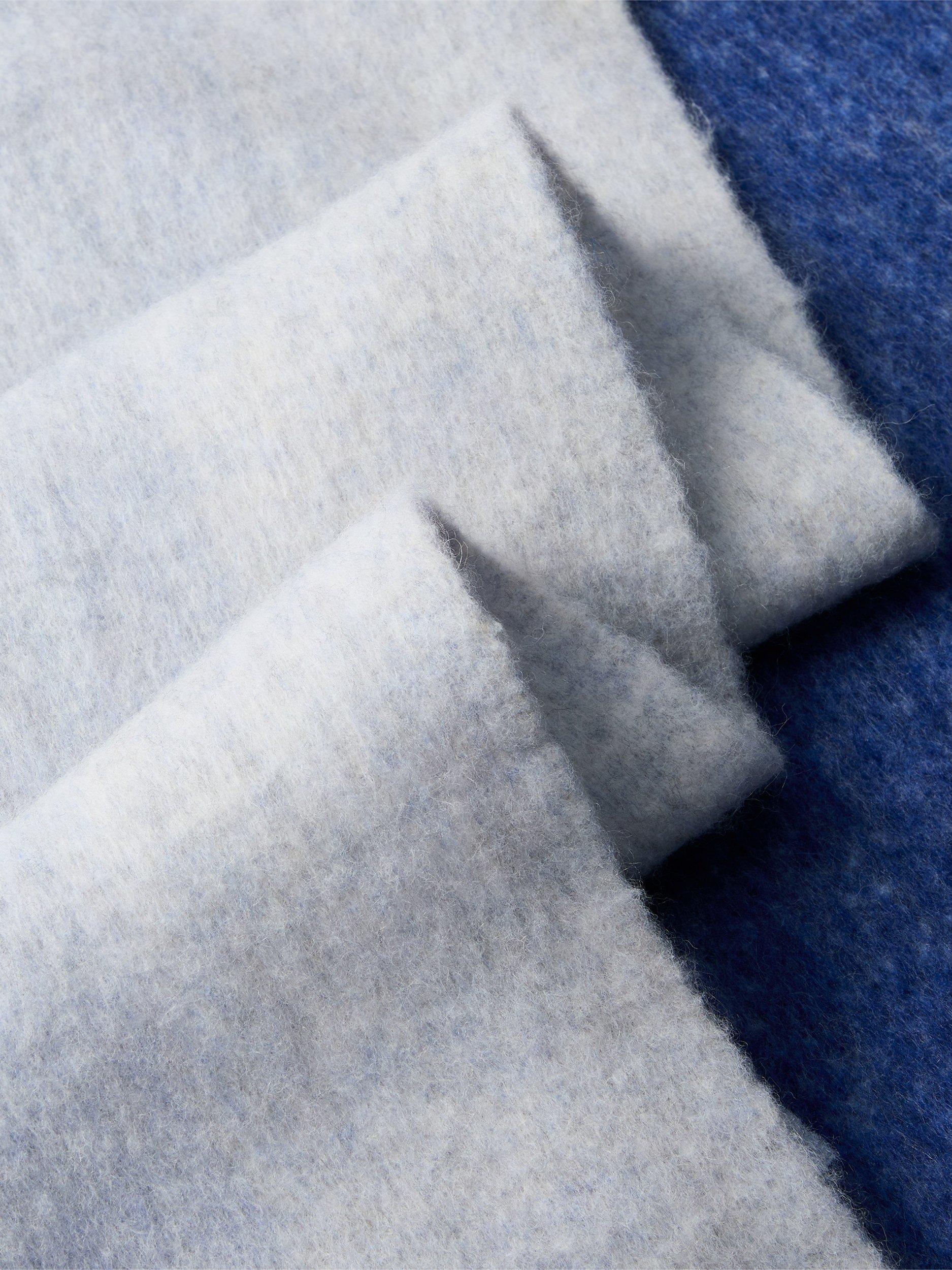 Product image 2 of 3, which shows Calvin Klein Wool Blend Check Scarf, Purple Opulence, One Size