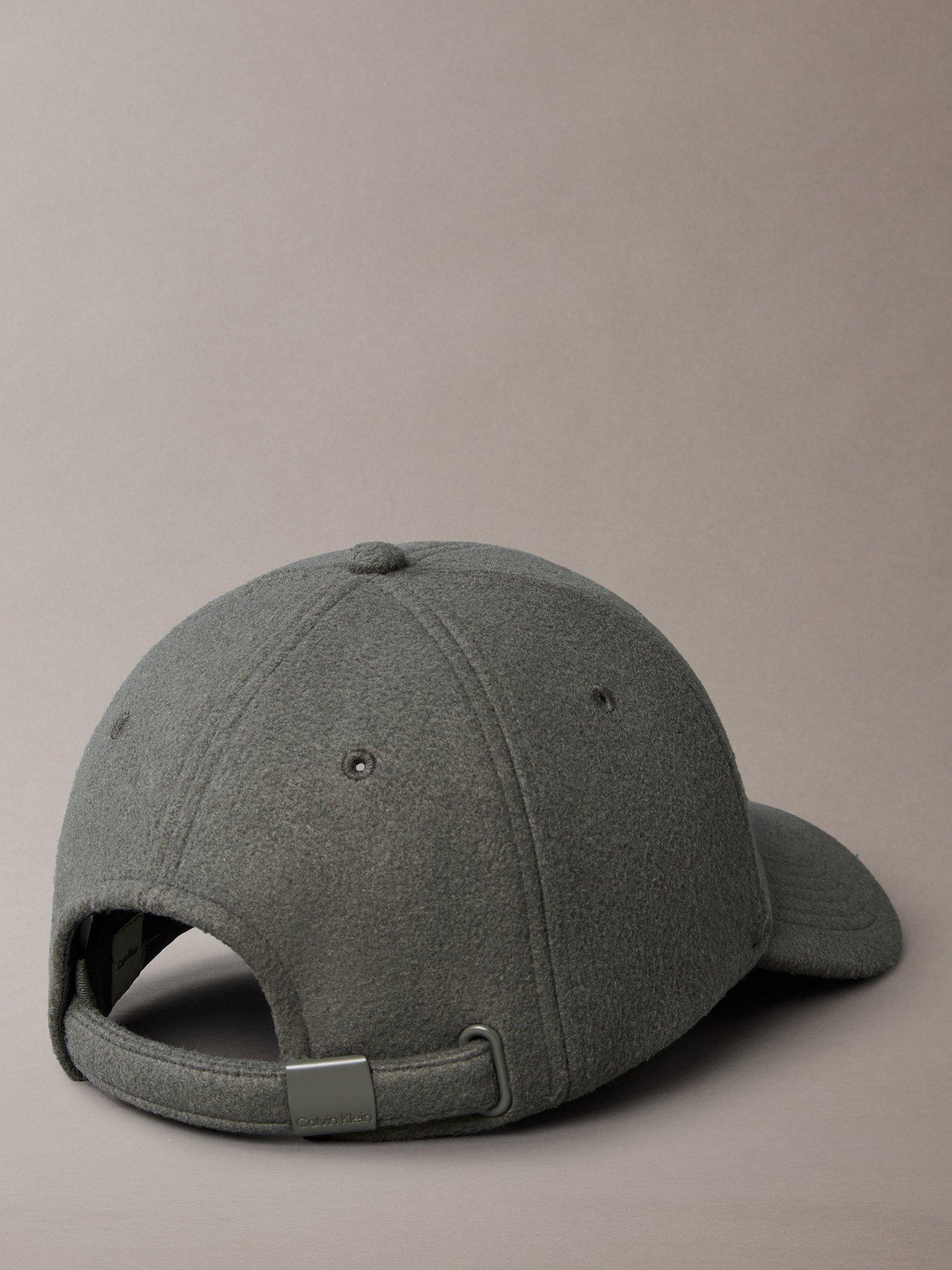 Product image 2 of 3, which shows Calvin Klein Felt Signature Logo Cap, Dark Grey, One Size