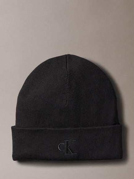 Calvin Klein Signature Logo Beanie, Black