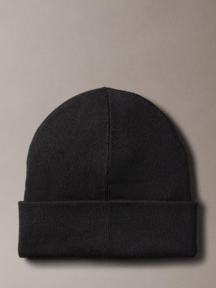 Calvin Klein Signature Logo Beanie - view 2, Black