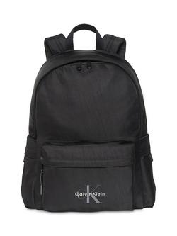 Calvin Klein Monogram Logo Backpack, Black, Black