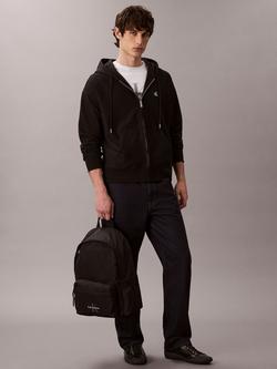 Calvin Klein Monogram Logo Backpack, Black - view 2, Black