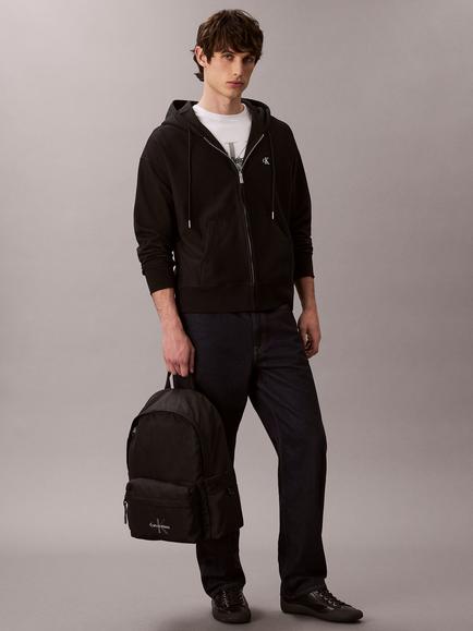 Calvin Klein Monogram Logo Backpack, Black - view 2, Black