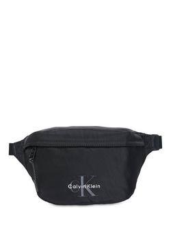 Calvin Klein Monogram Logo Waist Bag, Black, Black