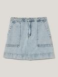 Jigsaw Patch Pocket High-Waisted Denim Shorts