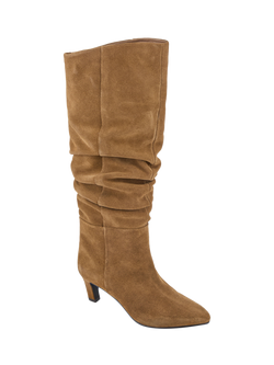 Jones Bootmaker Darlina Suede Knee High Boots - view 2, Tan