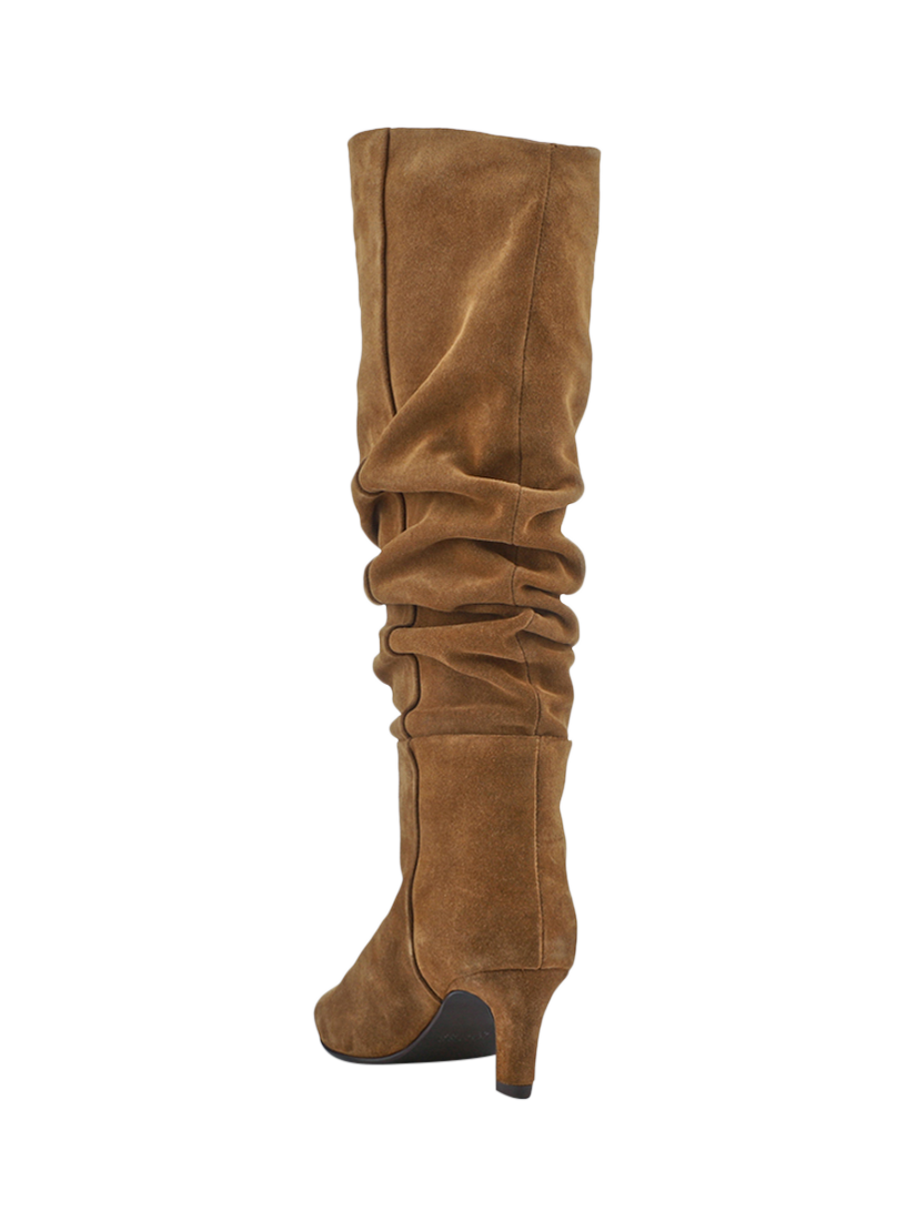 Product image 3 of 5, which shows Jones Bootmaker Darlina Suede Knee High Boots, Tan, 3