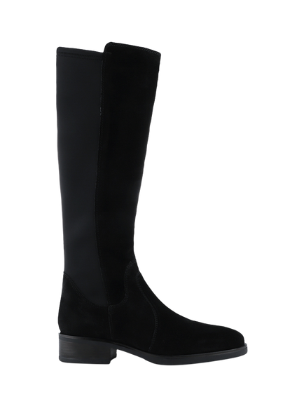 Jones Bootmaker Ellisia Suede Knee High Boots, Black, Black