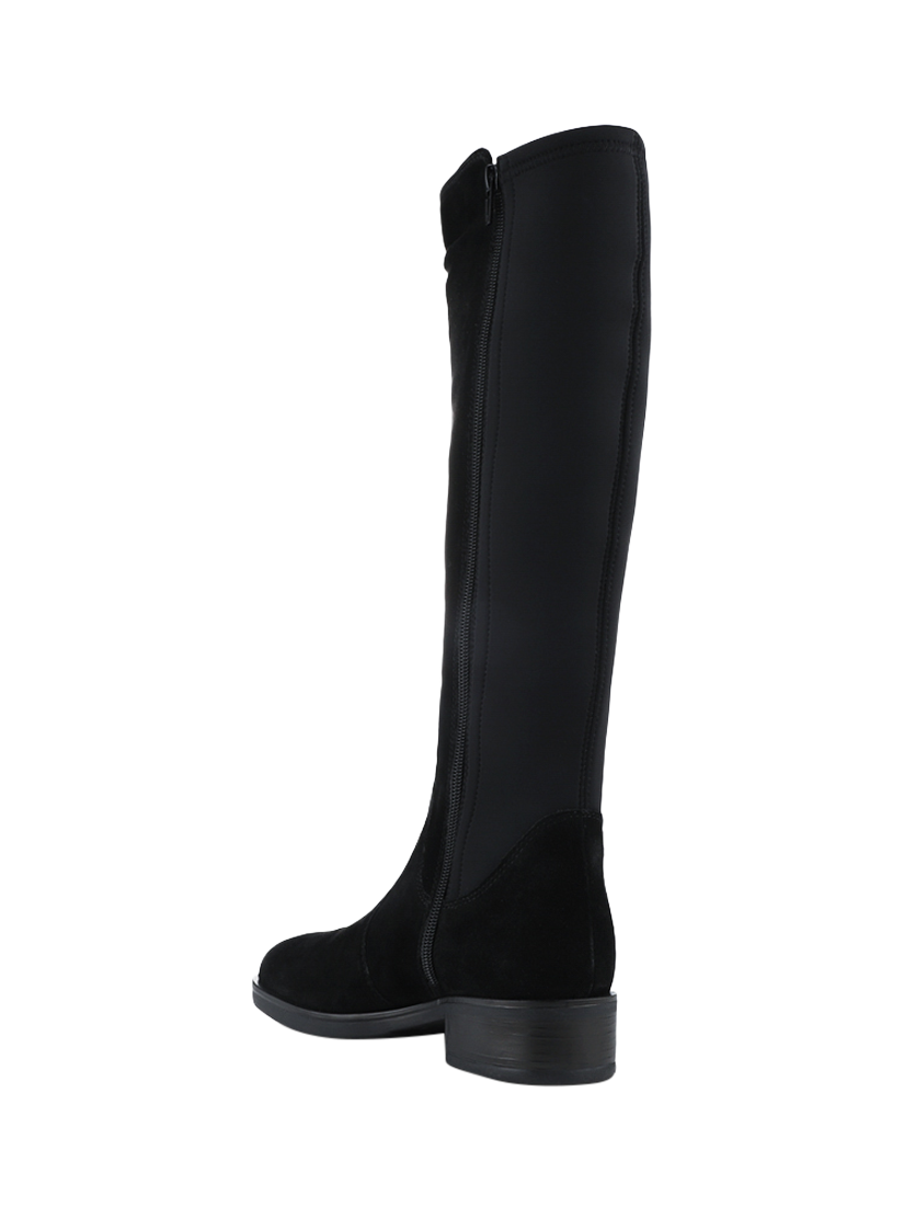 Product image 3 of 5, which shows Jones Bootmaker Ellisia Suede Knee High Boots, Black, 7