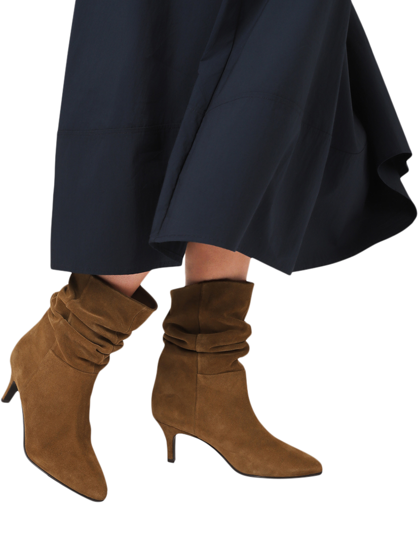 Product image 2 of 6, which shows Jones Bootmaker Kathryn Suede Ankle Boots, Tan, 3