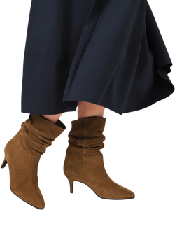 Jones Bootmaker Kathryn Suede Ankle Boots - view 2, Tan