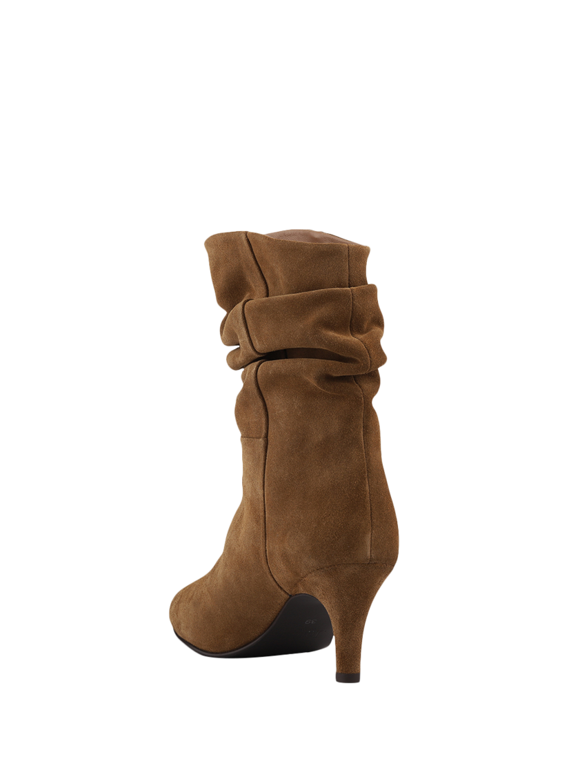 Product image 4 of 6, which shows Jones Bootmaker Kathryn Suede Ankle Boots, Tan, 3