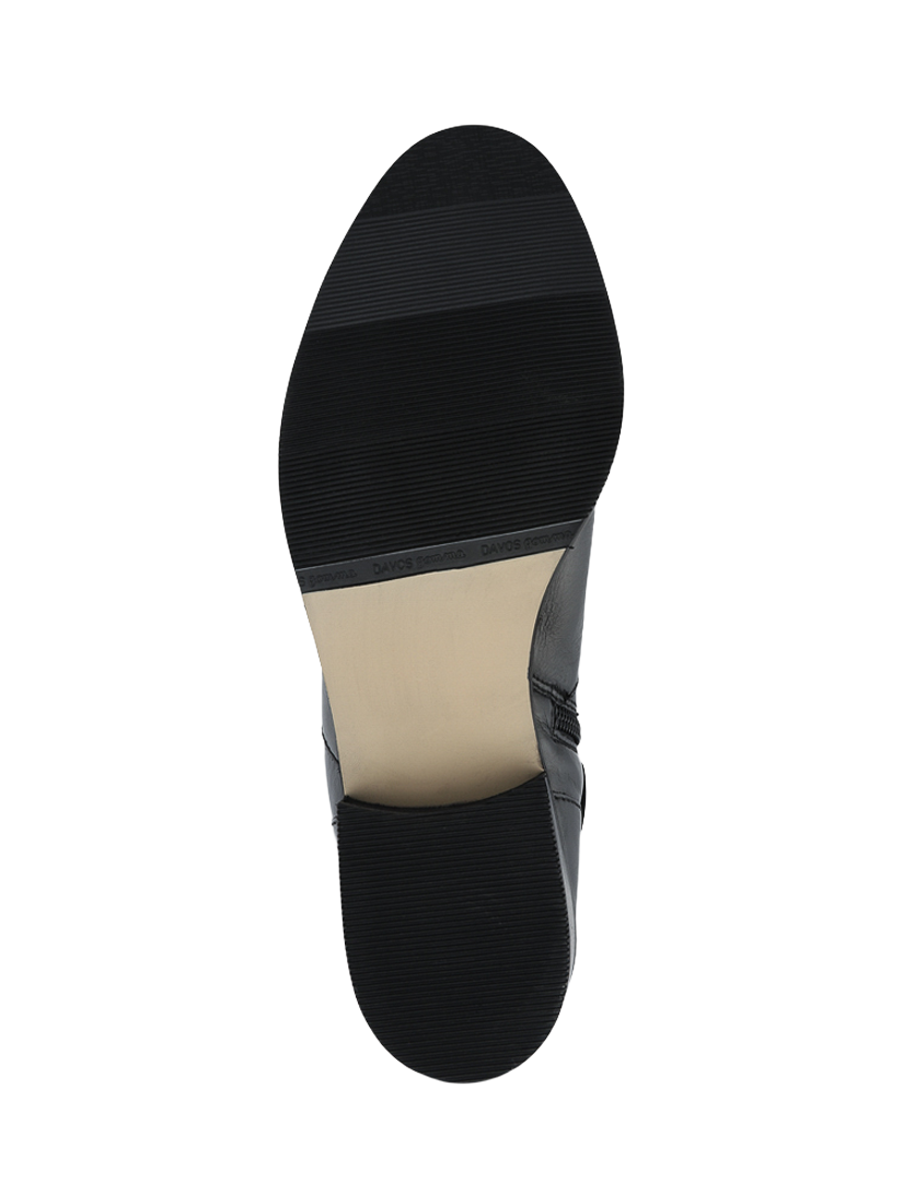 Product image 5 of 5, which shows Jones Bootmaker Phoebe Leather Wide Calf Fit Knee High Boots, Black, 8