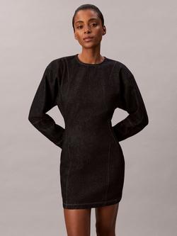 Calvin Klein Structured Denim Dress, Resin Rinse, Resin Rinse