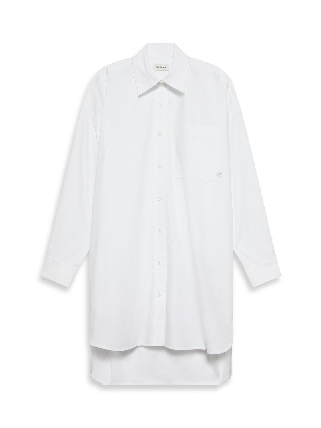 Product image 6 of 6, which shows Calvin Klein Oversized Cotton Shirt, Brilliant White, XXS