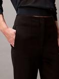 Calvin Klein Darted Ponte Tailored Trousers, Black