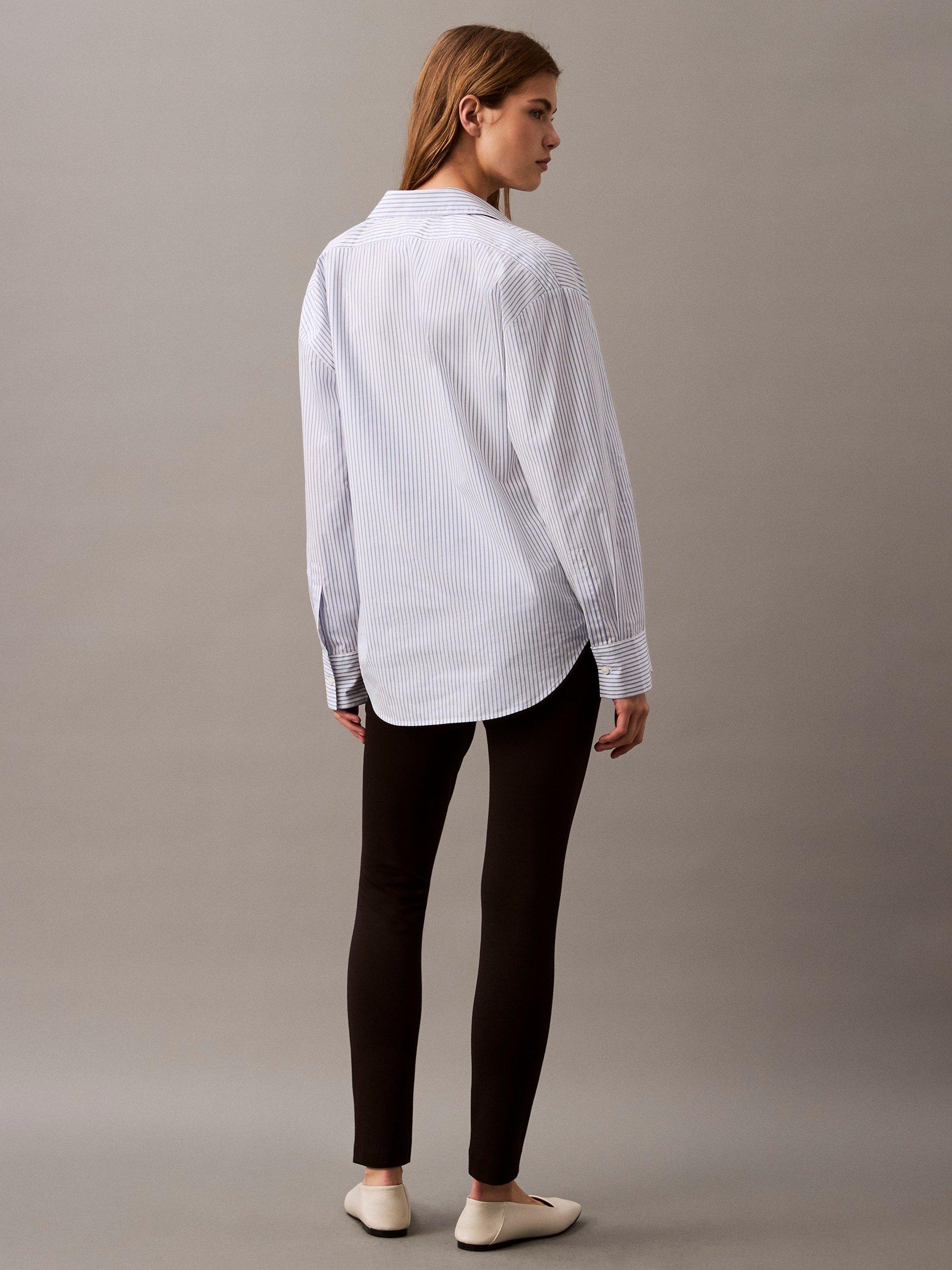 Product image 2 of 6, which shows Calvin Klein Ponte Pull On Trousers, Black, XXS