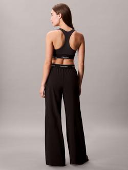 Calvin Klein Performance Wide Leg Tracksuit Bottoms, Black - view 2, Black