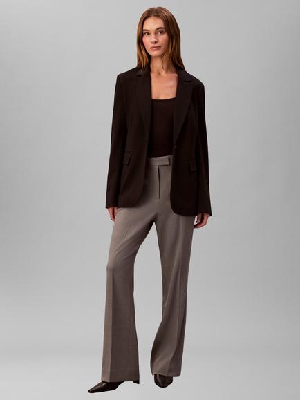 Calvin Klein Slim Fit Ponte Blazer, Black, Black