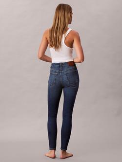Calvin Klein High Rise Skinny Jeans, Midtown Blue - view 2, Midtown Blue