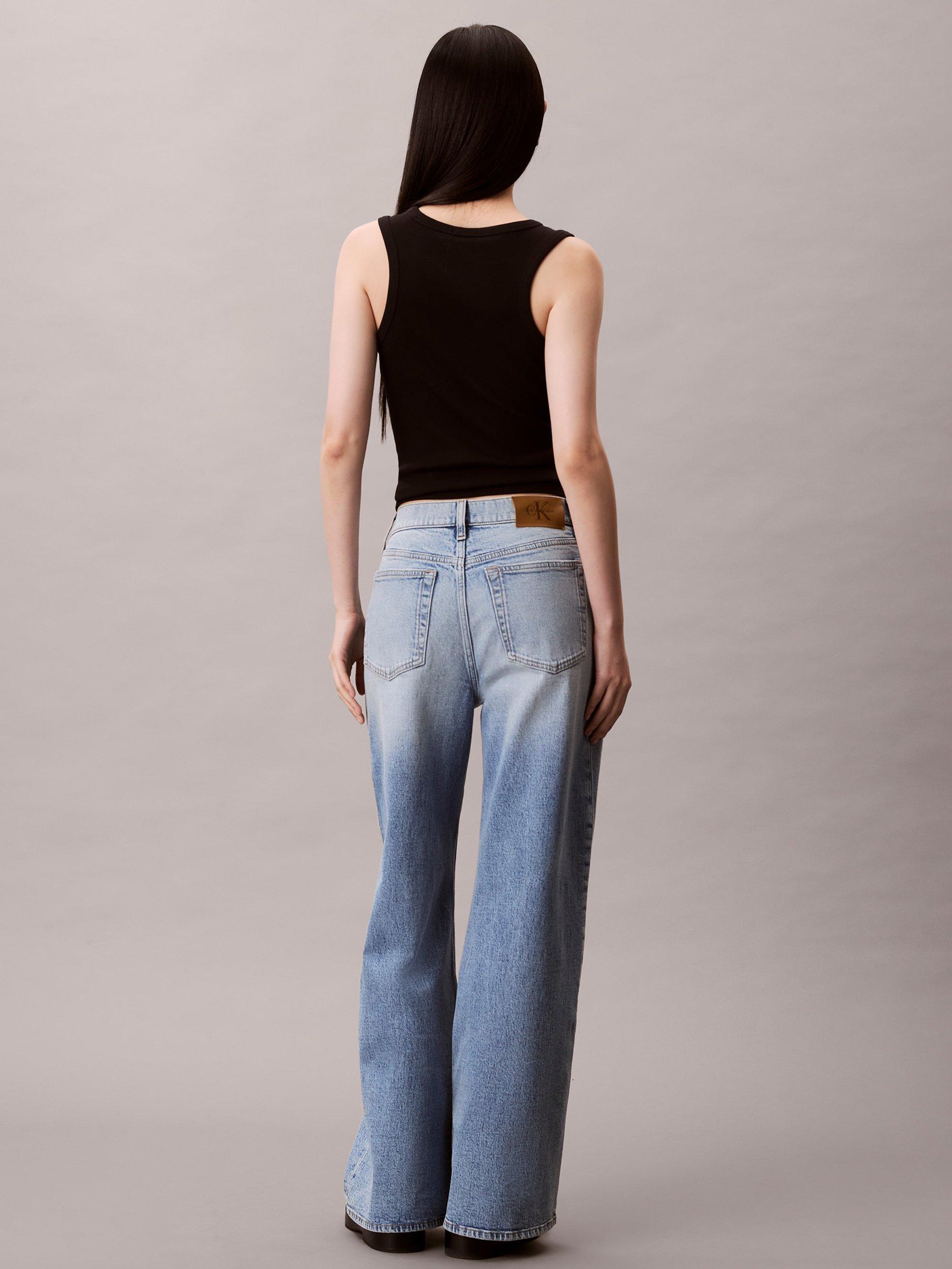 Product image 2 of 5, which shows Calvin Klein Low Rise Baggy Jeans, Atlantic, 27R