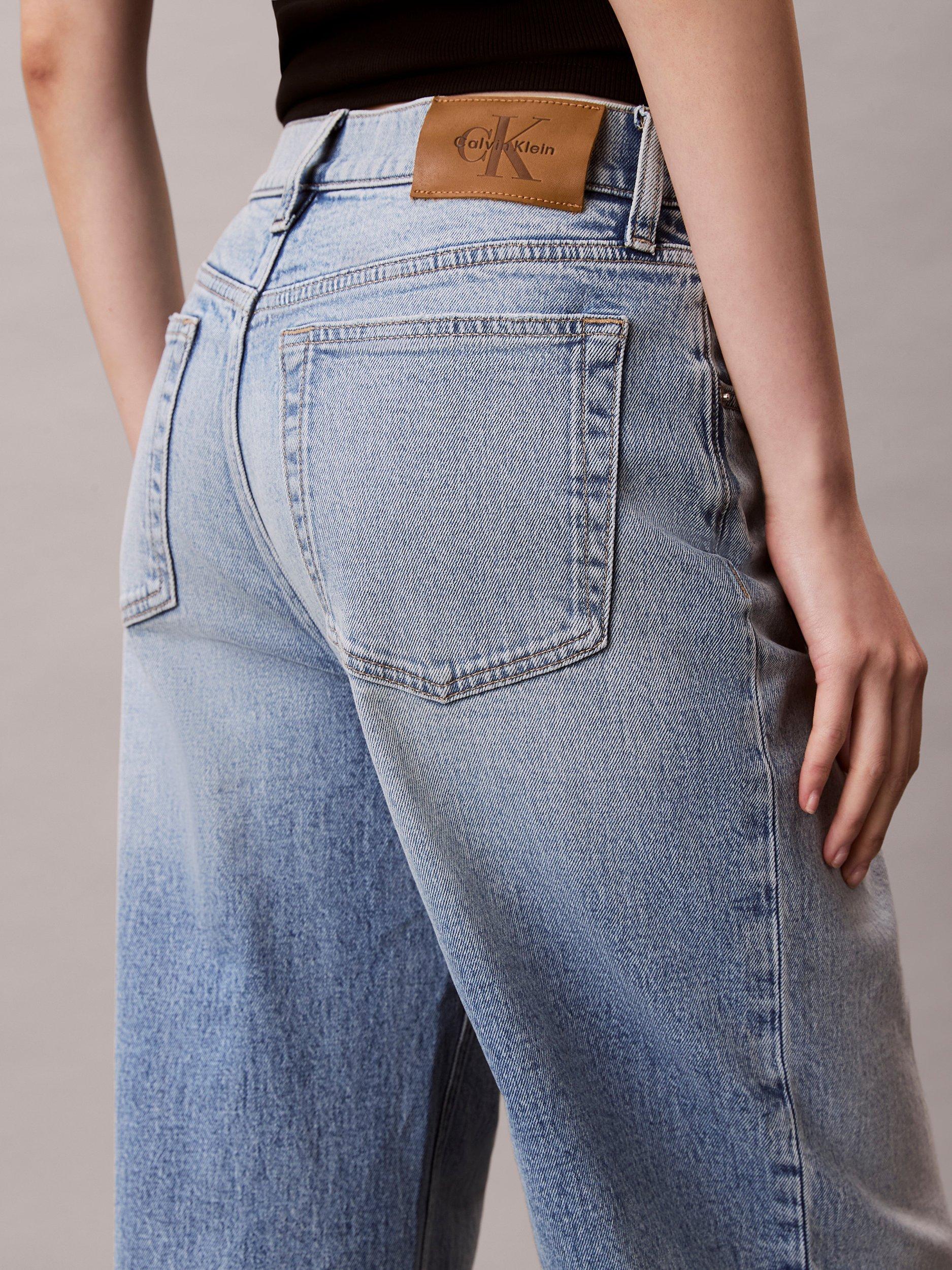 Product image 5 of 5, which shows Calvin Klein Low Rise Baggy Jeans, Atlantic, 27R