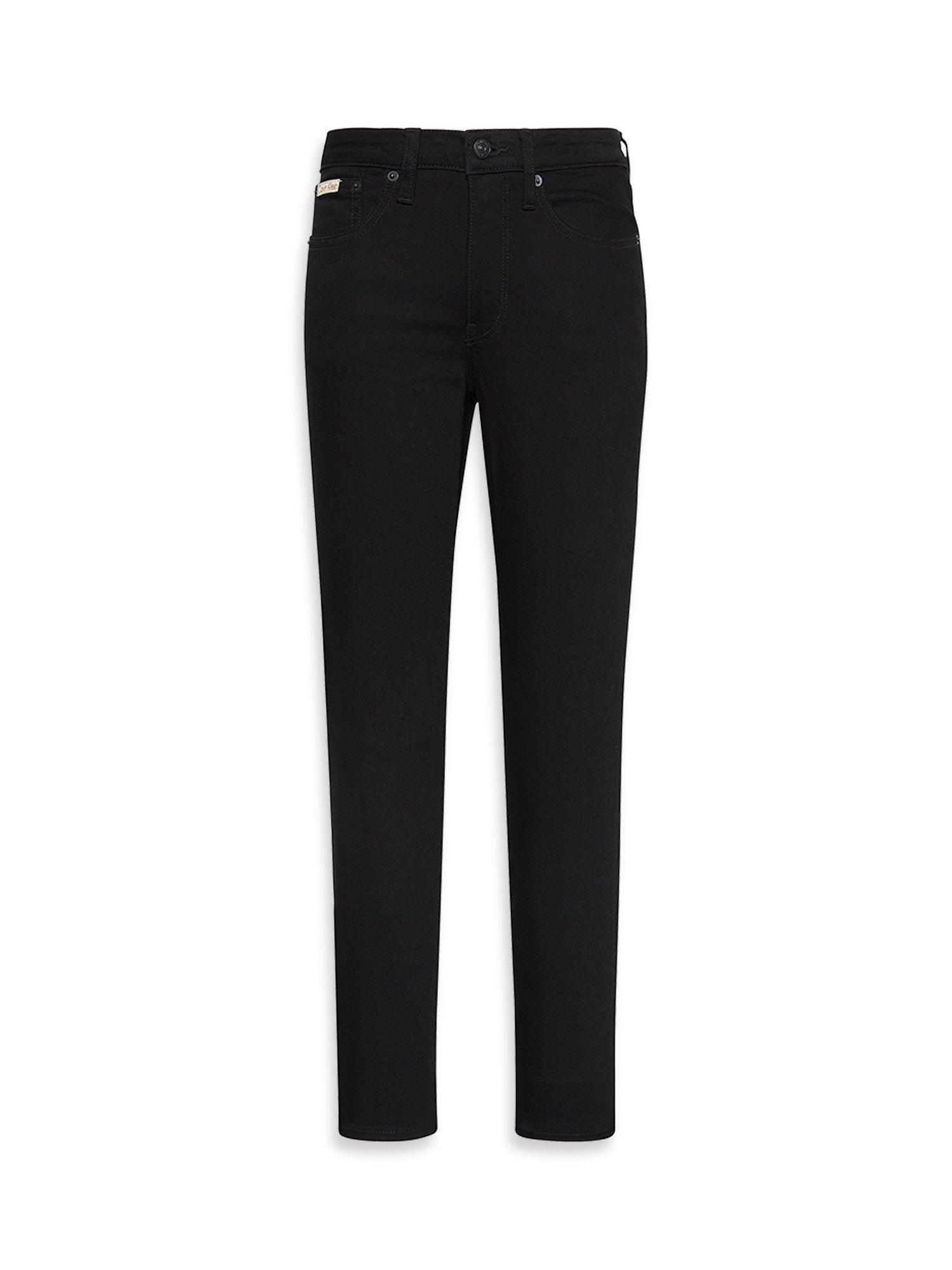 Product image 6 of 7, which shows Calvin Klein Mid Rise Skinny Jeans, Classic Black, 25R