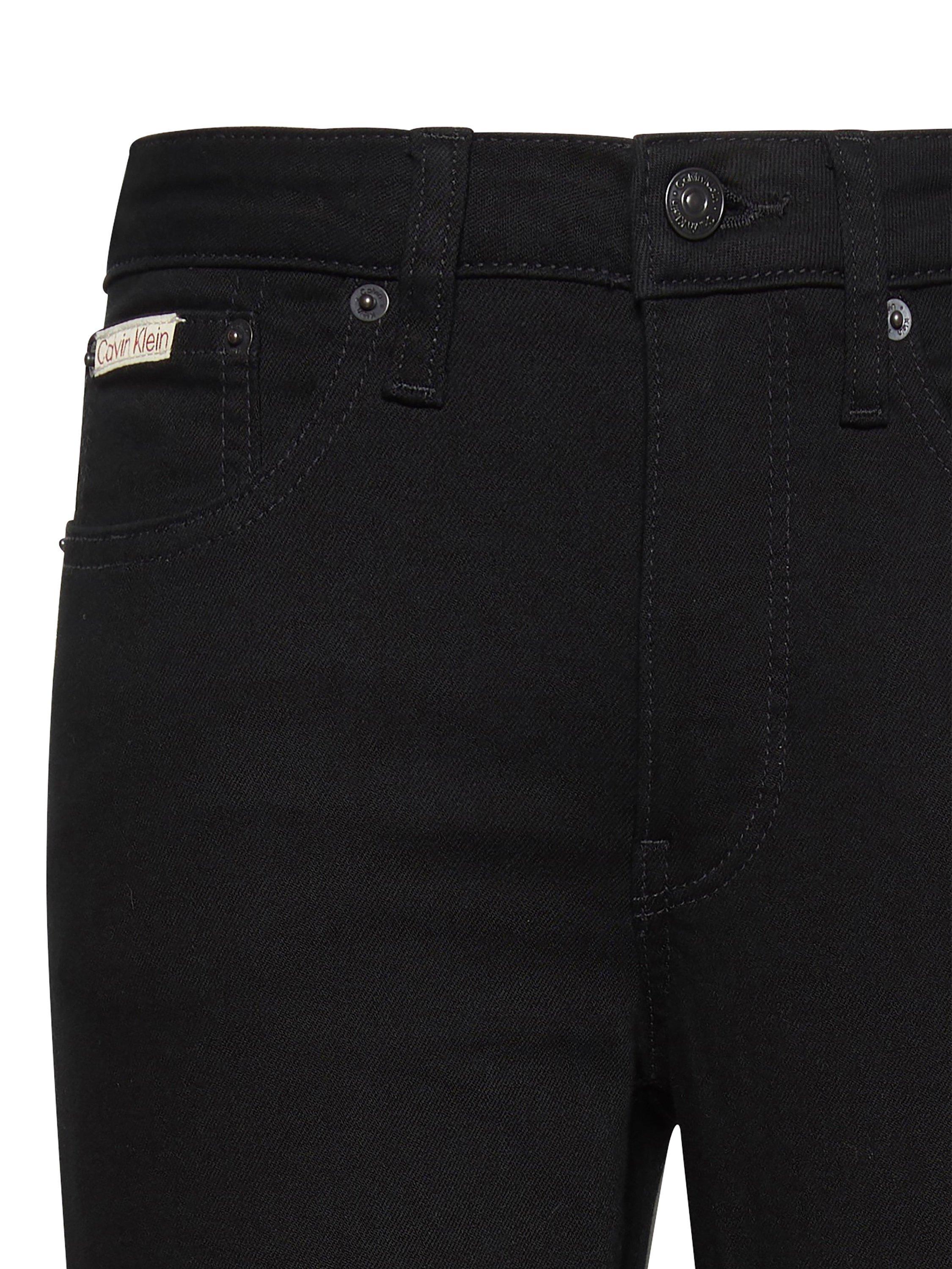 Product image 7 of 7, which shows Calvin Klein Mid Rise Skinny Jeans, Classic Black, 25R
