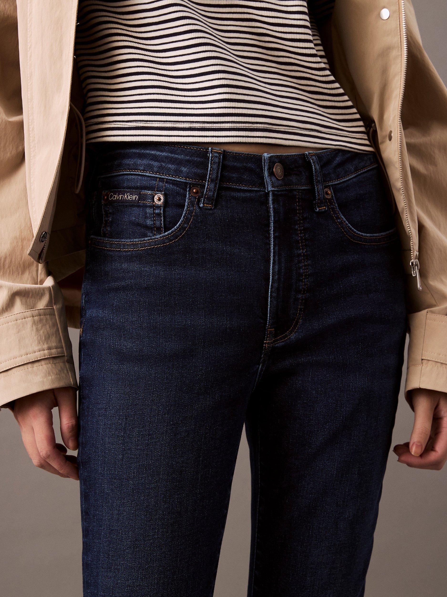 Product image 2 of 7, which shows Calvin Klein Mid Rise Skinny Jeans, Blue Orbit, 25R