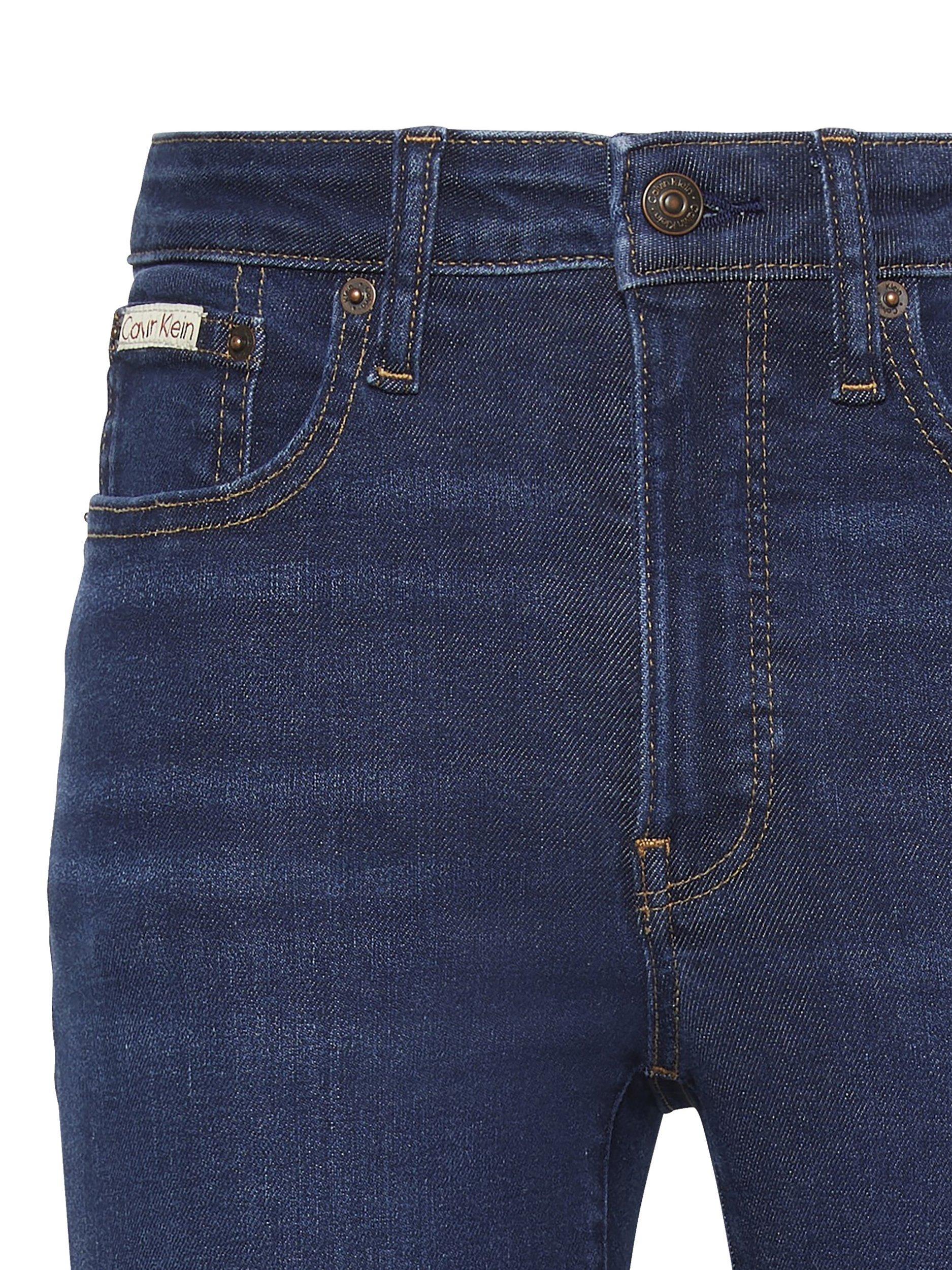 Product image 7 of 7, which shows Calvin Klein Mid Rise Skinny Jeans, Blue Orbit, 25R