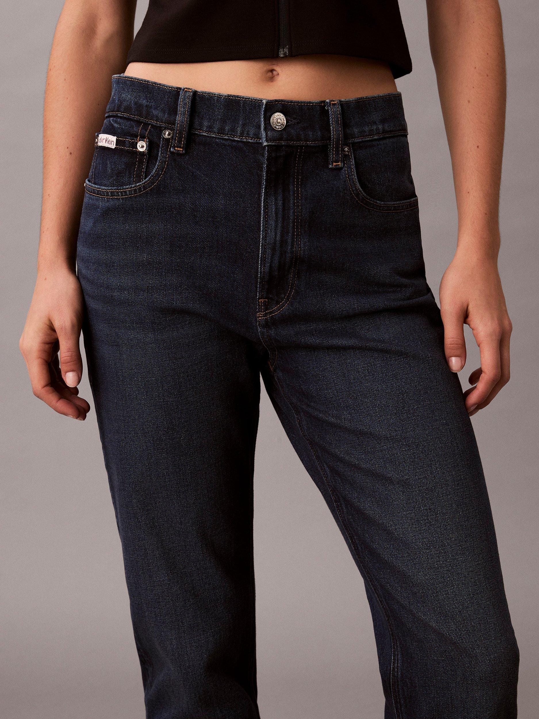 Product image 4 of 6, which shows Calvin Klein New Mom High Rise Jeans, Thompson, 25R