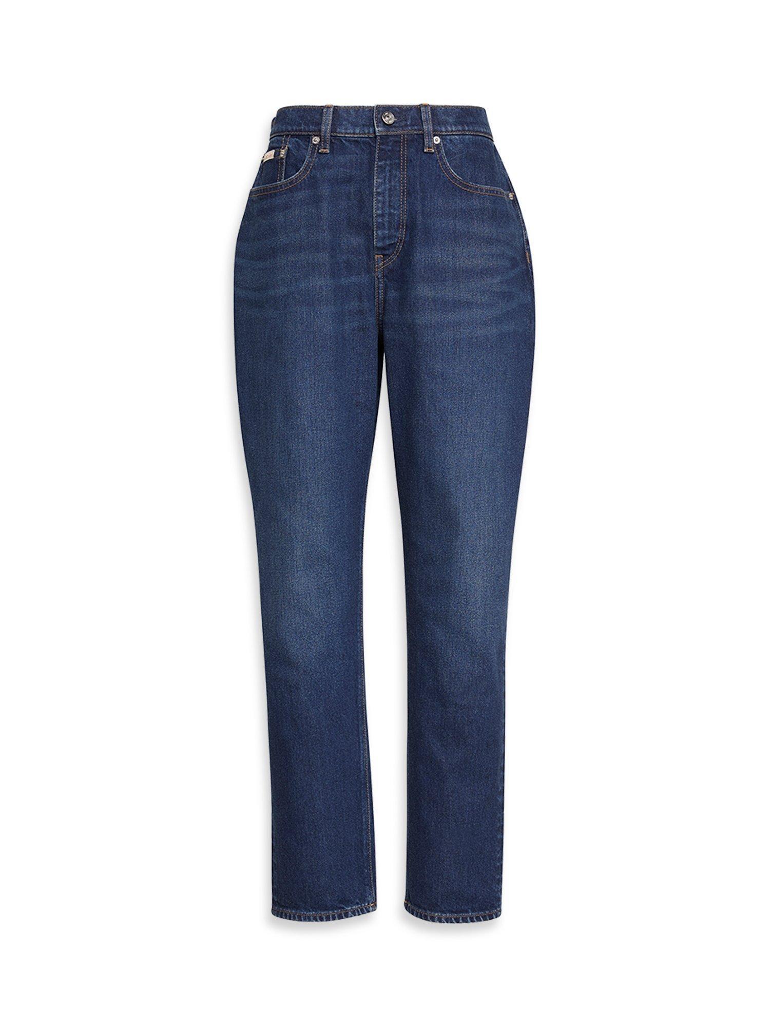 Product image 6 of 6, which shows Calvin Klein New Mom High Rise Jeans, Thompson, 25R