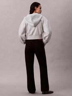 Calvin Klein 90s Mid Rise Straight Jeans, Soft Black - view 2, Soft Black