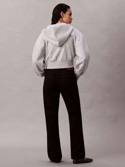 Calvin Klein 90s Mid Rise Straight Jeans, Soft Black - view 2, Soft Black