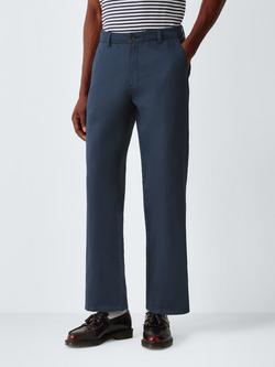 John Lewis Cotton Linen Blend Trousers, Mood Indigo, Mood Indigo