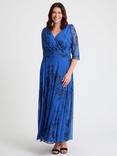 Scarlett & Jo Verity Floral Wrap Maxi Dress, Blue/Black