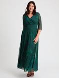 Scarlett & Jo Verity Floral Wrap Maxi Dress, Green