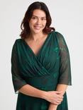 Scarlett & Jo Verity Floral Wrap Maxi Dress, Green
