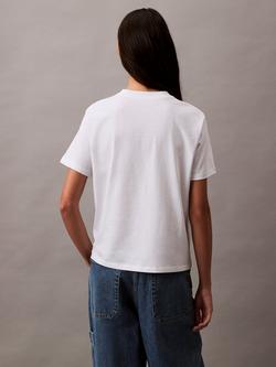 Calvin Klein Hero Monogram Logo T-Shirt - view 2, Bright White