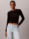 Calvin Klein Logo Slim Fit Jersey Top