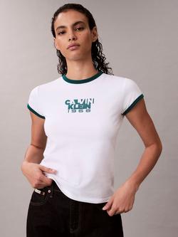 Calvin Klein 1968 Logo Graphic Baby T-Shirt, Brilliant White